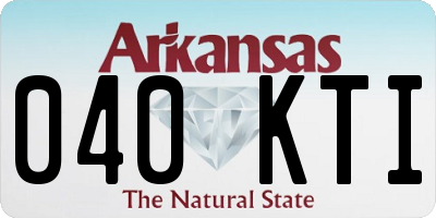 AR license plate 040KTI