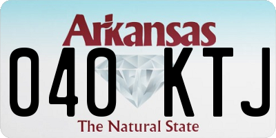 AR license plate 040KTJ