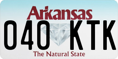 AR license plate 040KTK