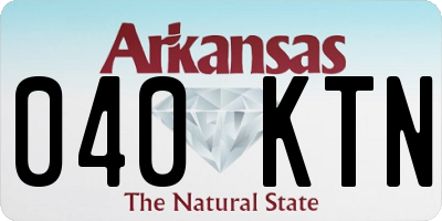 AR license plate 040KTN