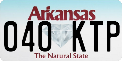 AR license plate 040KTP