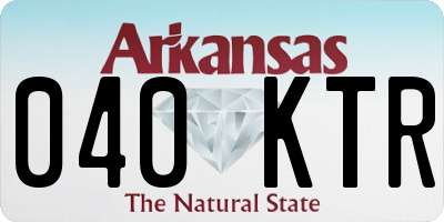 AR license plate 040KTR