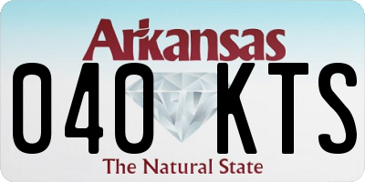 AR license plate 040KTS