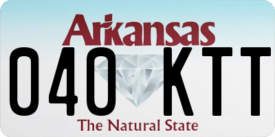 AR license plate 040KTT