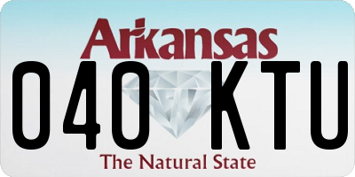 AR license plate 040KTU