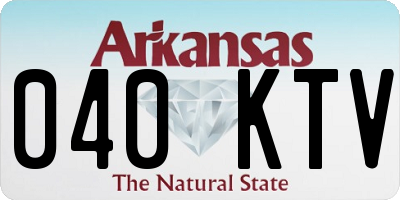 AR license plate 040KTV