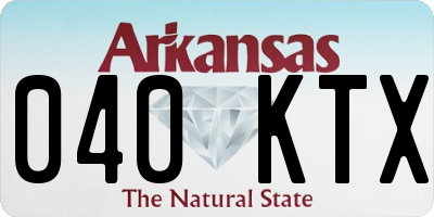 AR license plate 040KTX