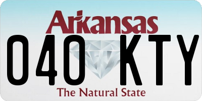AR license plate 040KTY