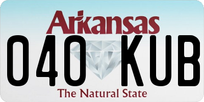 AR license plate 040KUB