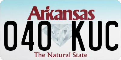 AR license plate 040KUC