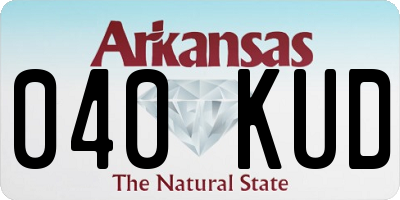 AR license plate 040KUD