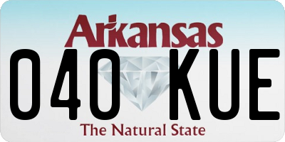 AR license plate 040KUE