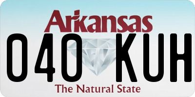 AR license plate 040KUH