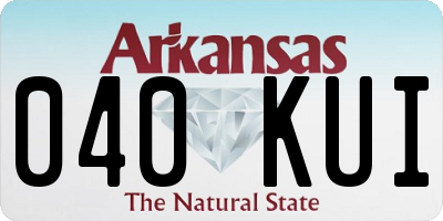 AR license plate 040KUI