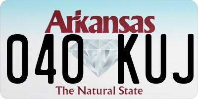 AR license plate 040KUJ