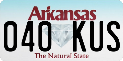 AR license plate 040KUS