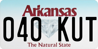 AR license plate 040KUT