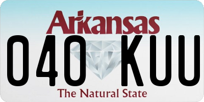 AR license plate 040KUU