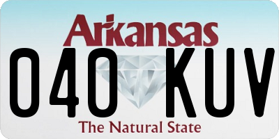 AR license plate 040KUV