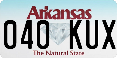 AR license plate 040KUX
