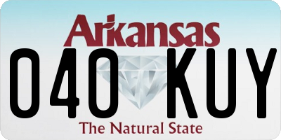 AR license plate 040KUY