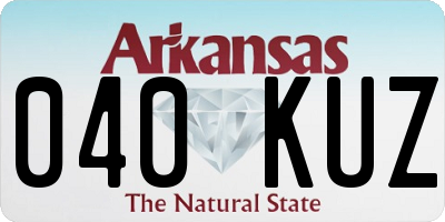 AR license plate 040KUZ