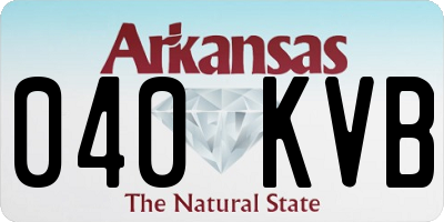 AR license plate 040KVB