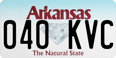 AR license plate 040KVC