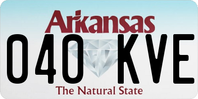 AR license plate 040KVE