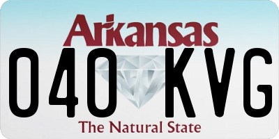 AR license plate 040KVG