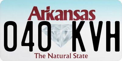 AR license plate 040KVH