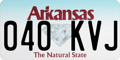 AR license plate 040KVJ