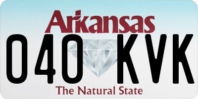 AR license plate 040KVK