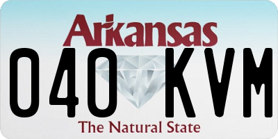 AR license plate 040KVM