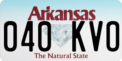 AR license plate 040KVO