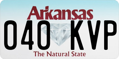 AR license plate 040KVP
