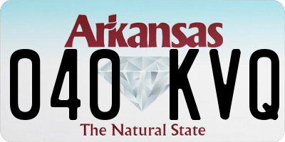 AR license plate 040KVQ