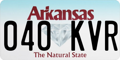 AR license plate 040KVR