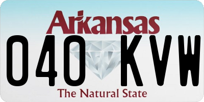 AR license plate 040KVW