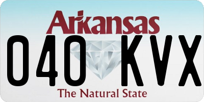 AR license plate 040KVX