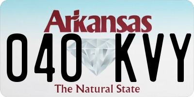 AR license plate 040KVY