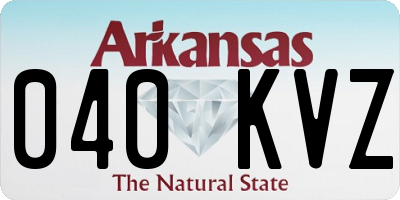 AR license plate 040KVZ
