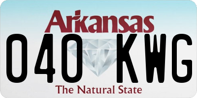 AR license plate 040KWG
