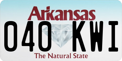 AR license plate 040KWI