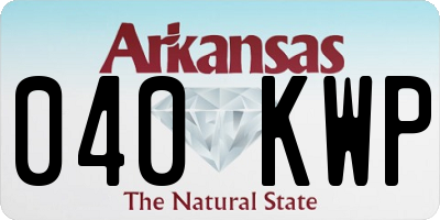 AR license plate 040KWP
