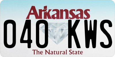 AR license plate 040KWS
