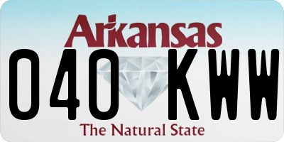 AR license plate 040KWW