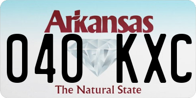 AR license plate 040KXC