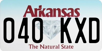 AR license plate 040KXD