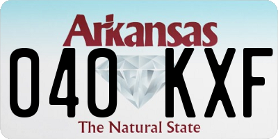 AR license plate 040KXF